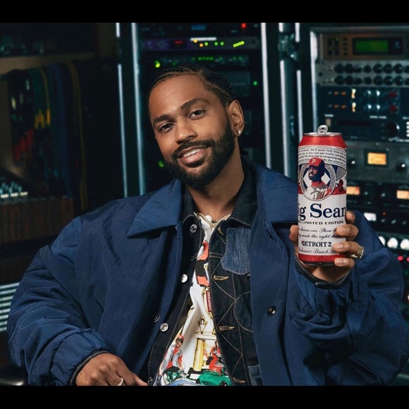 Big Sean 2020 Limited Edition Detroit 2 x Budweiser Empty Can w/ Poster - Picture 11 of 11